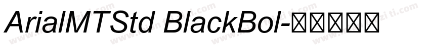 ArialMTStd BlackBol字体转换